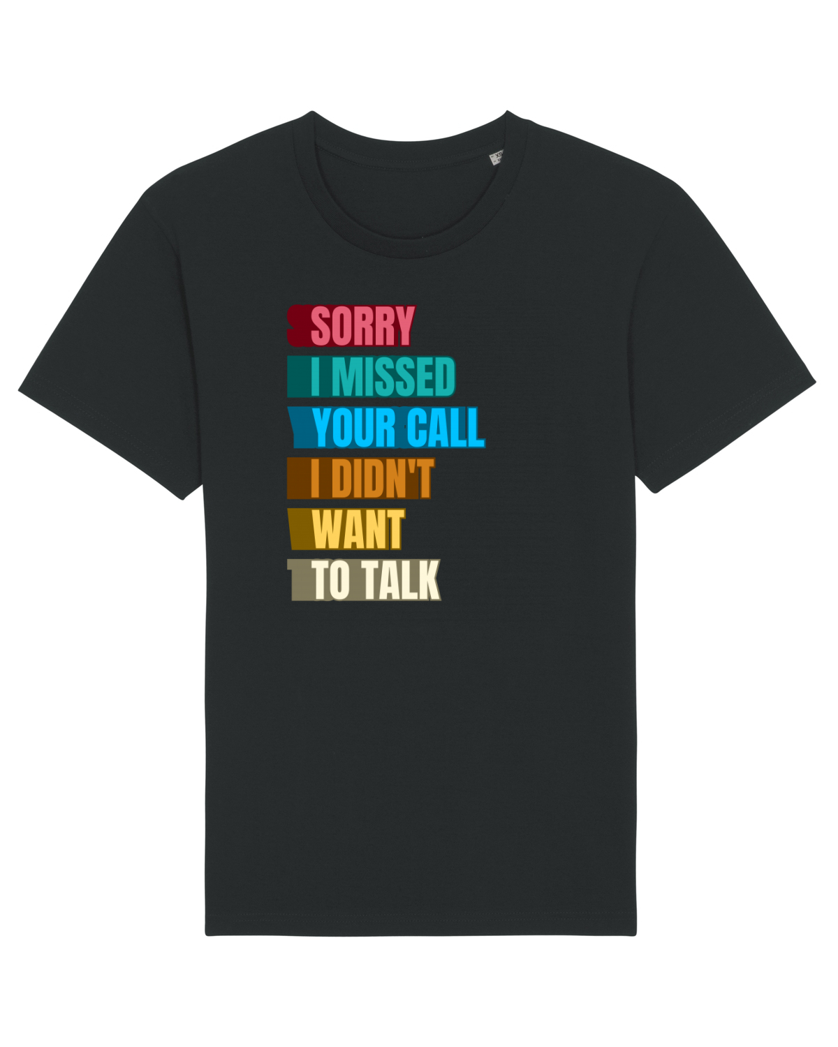 Tricou mânecă scurtă Unisex Rocker Black