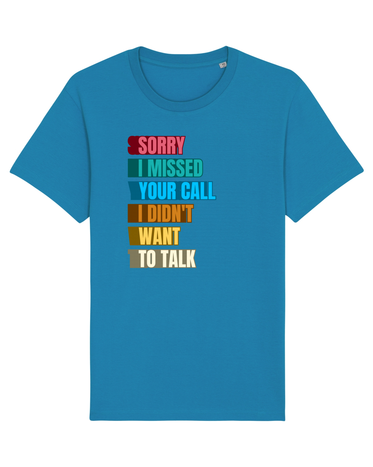 Tricou mânecă scurtă Unisex Rocker Azur