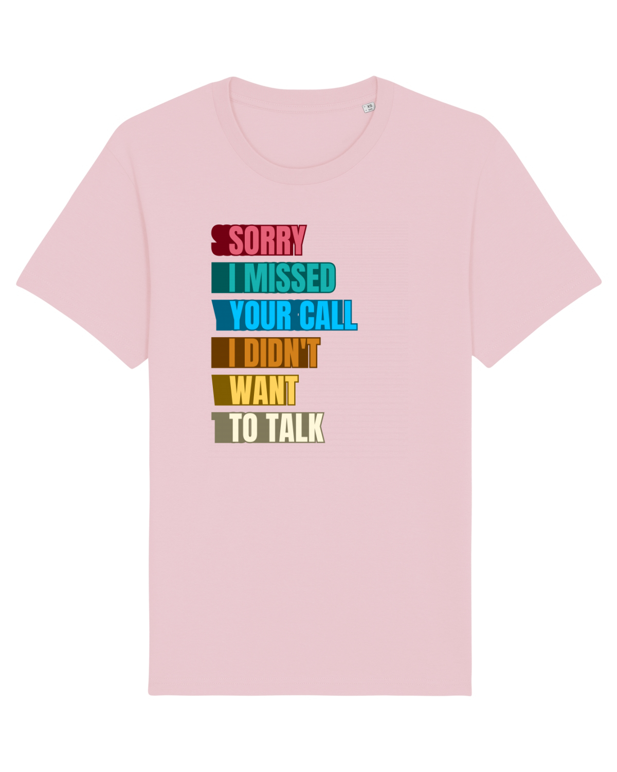 Tricou mânecă scurtă Unisex Rocker Cotton Pink