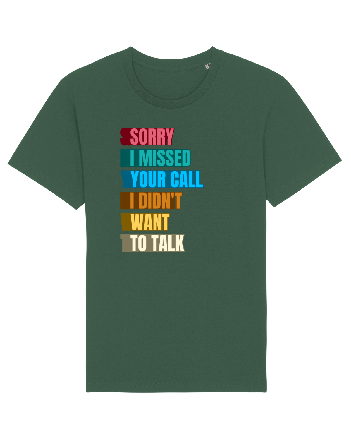Tricou mânecă scurtă Unisex Rocker Bottle Green