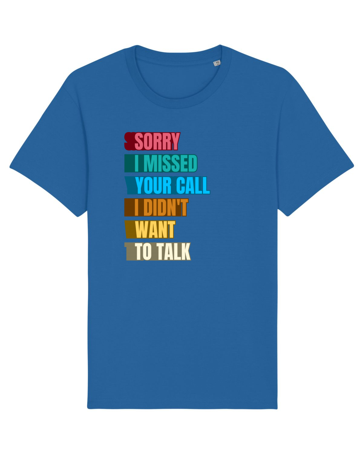 Tricou mânecă scurtă Unisex Rocker Royal Blue