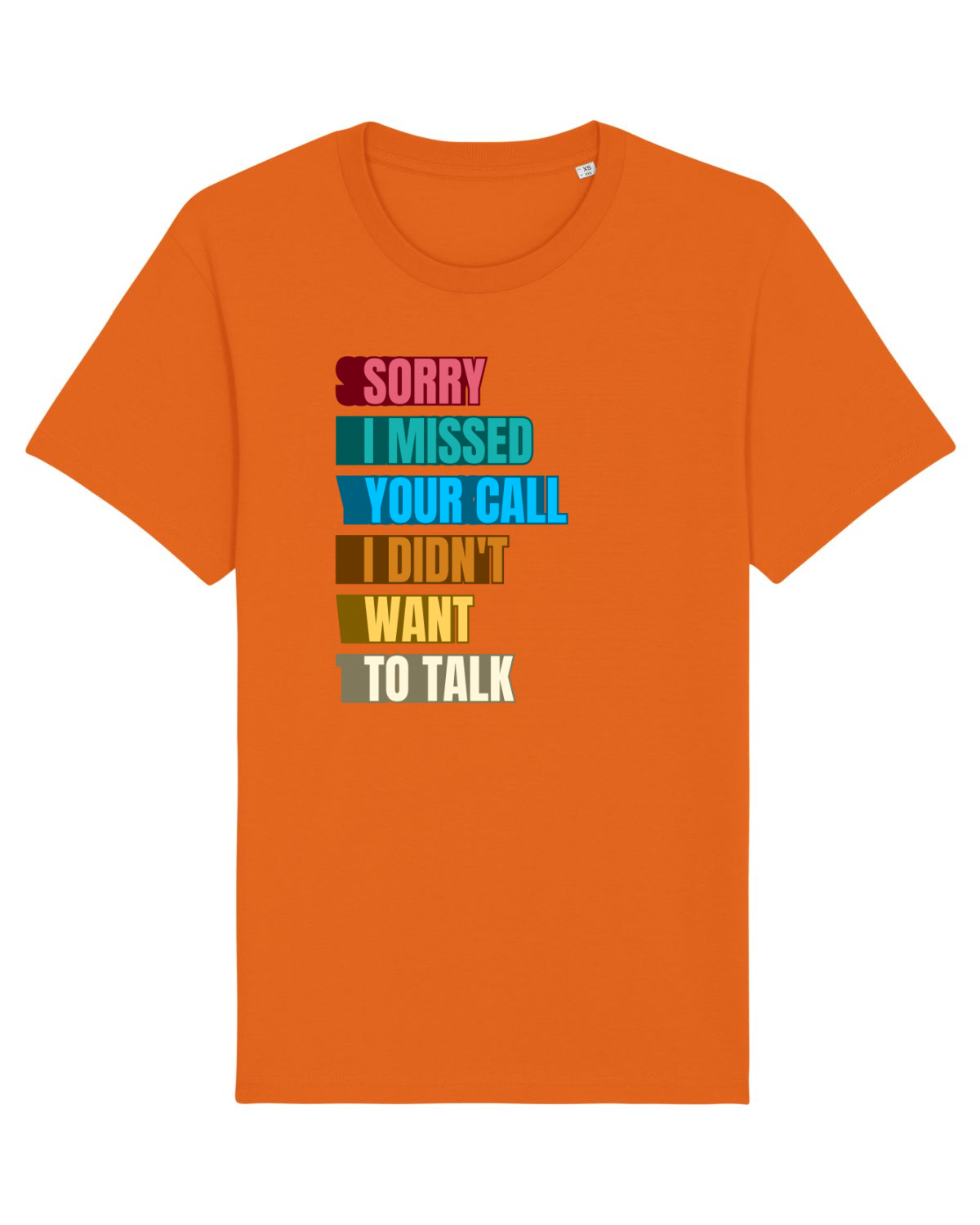 Tricou mânecă scurtă Unisex Rocker Bright Orange