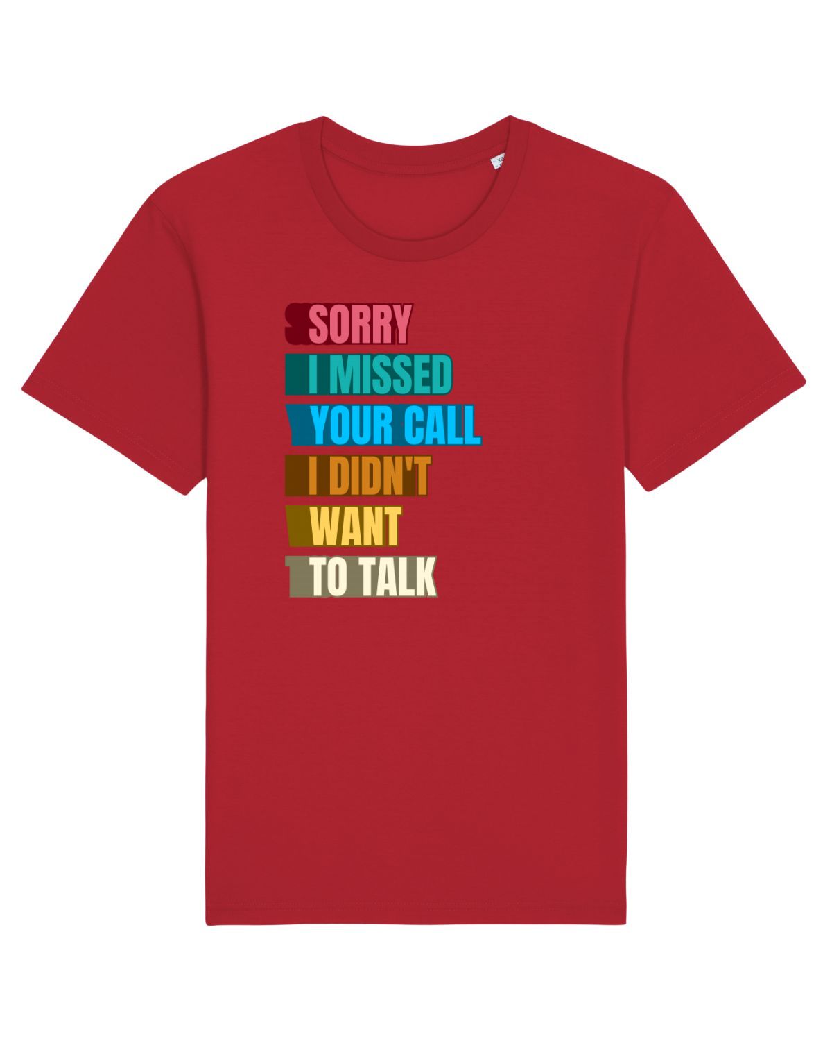 Tricou mânecă scurtă Unisex Rocker Red