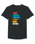 Fnuny Quote Tricou mânecă scurtă guler larg Bărbat Skater