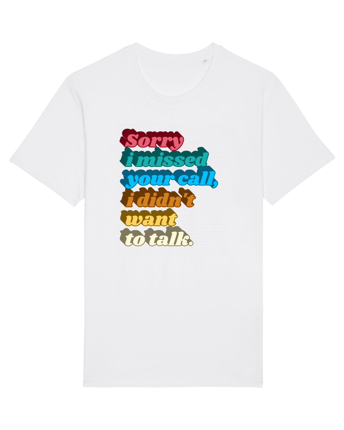 Tricou mânecă scurtă Unisex Rocker White