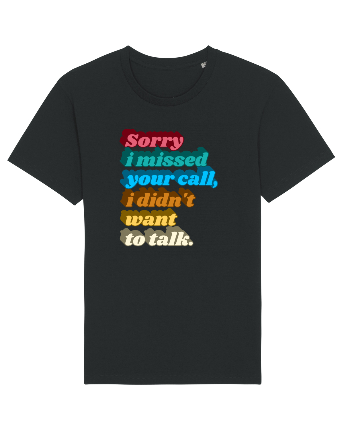 Tricou mânecă scurtă Unisex Rocker Black