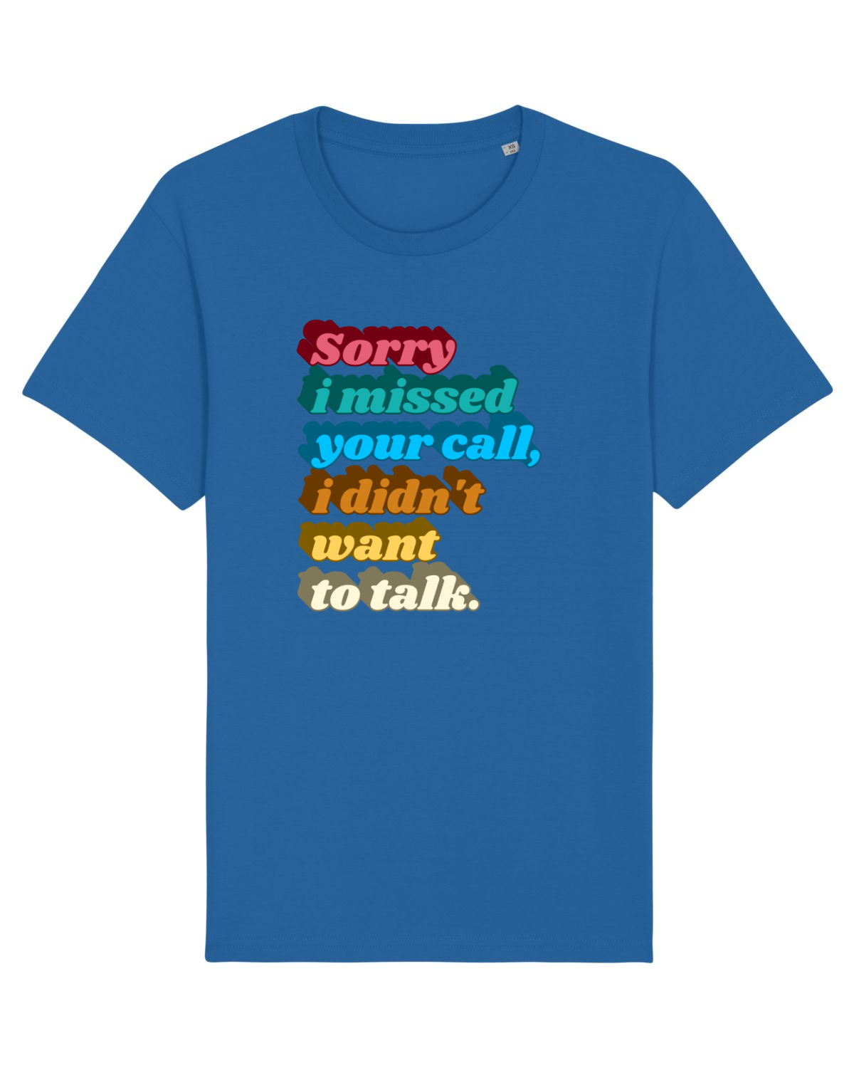 Tricou mânecă scurtă Unisex Rocker Royal Blue