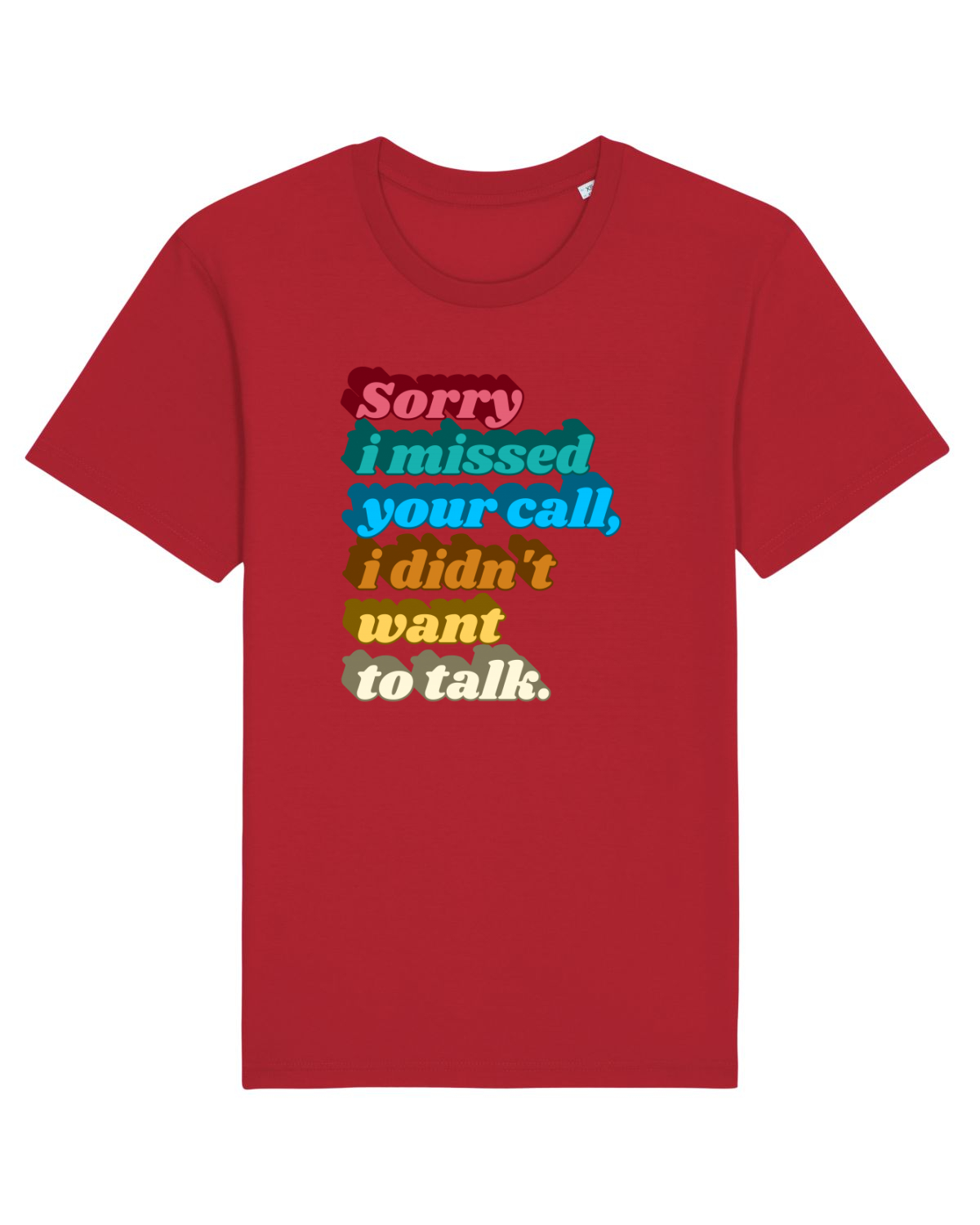Tricou mânecă scurtă Unisex Rocker Red