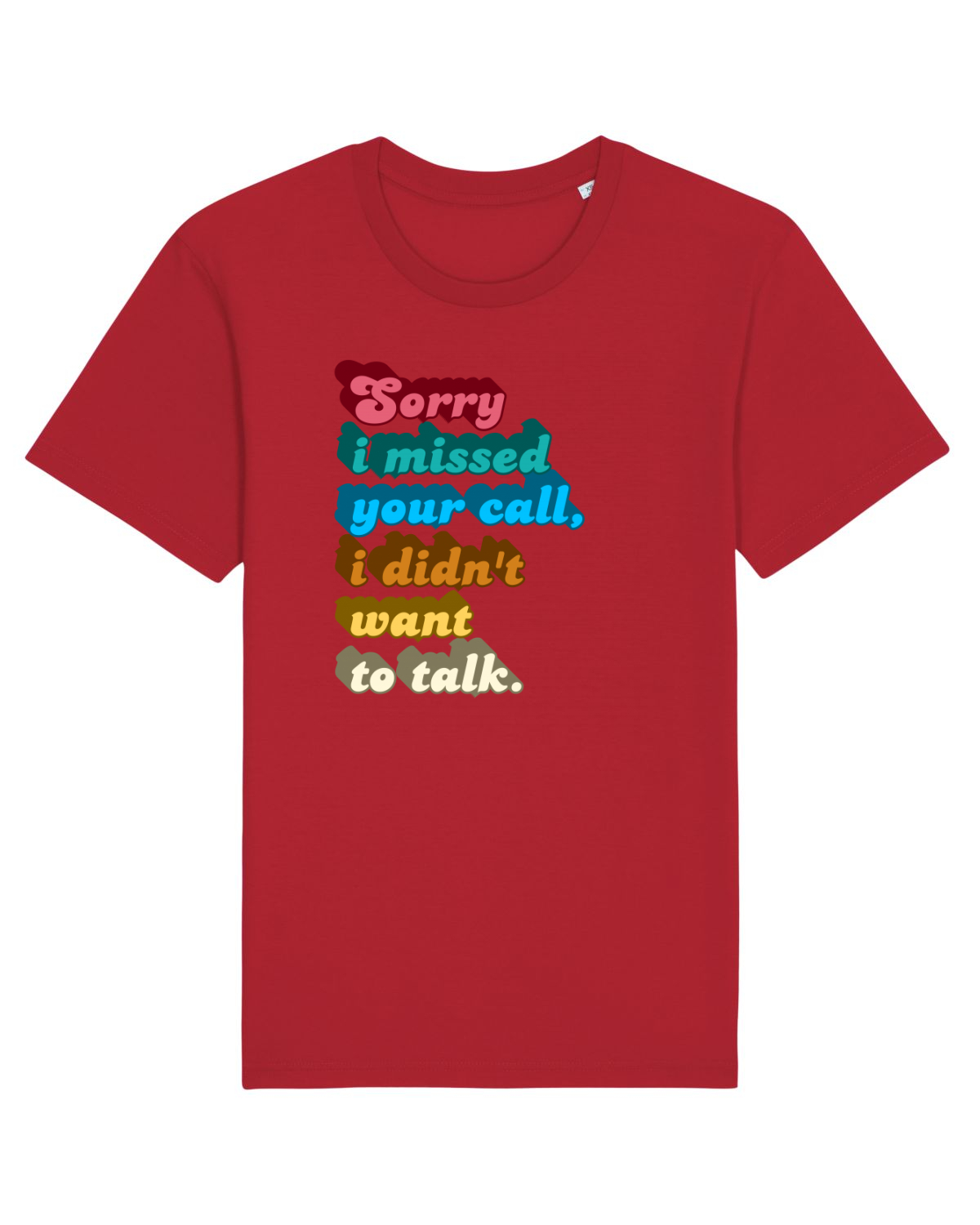 Tricou mânecă scurtă Unisex Rocker Red