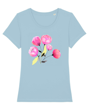 Peony joy Sky Blue