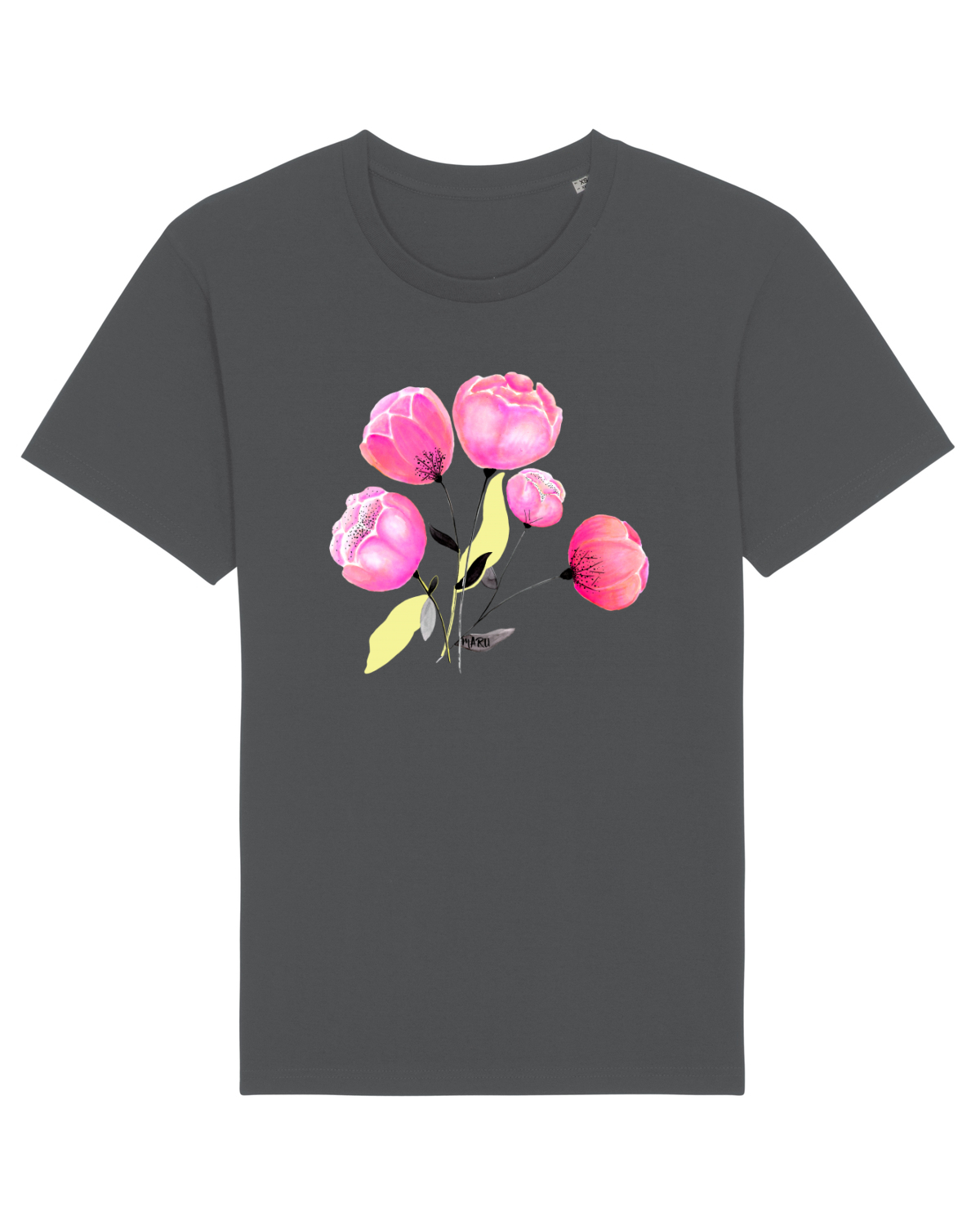 Tricou mânecă scurtă Unisex Rocker Anthracite
