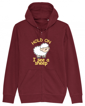 Hold On I See A Sheep Burgundy