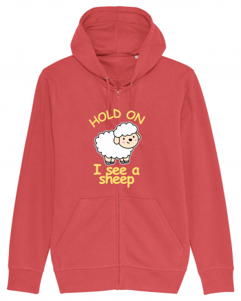 Hold On I See A Sheep Carmine Red