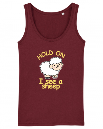 Hold On I See A Sheep Burgundy