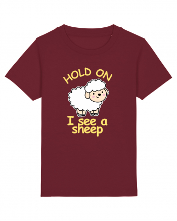 Hold On I See A Sheep Burgundy