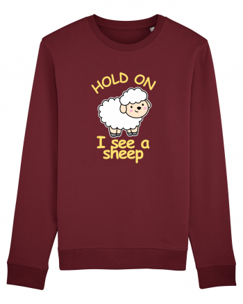 Hold On I See A Sheep Burgundy