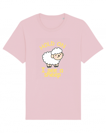 Hold On I See A Sheep Cotton Pink