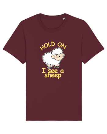 Hold On I See A Sheep Burgundy