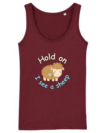 Hold On I See A Sheep Burgundy