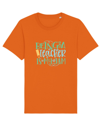Being A Teacher Bright Orange