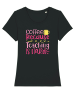 Like A Teacher Tricou mânecă scurtă guler larg fitted Damă Expresser