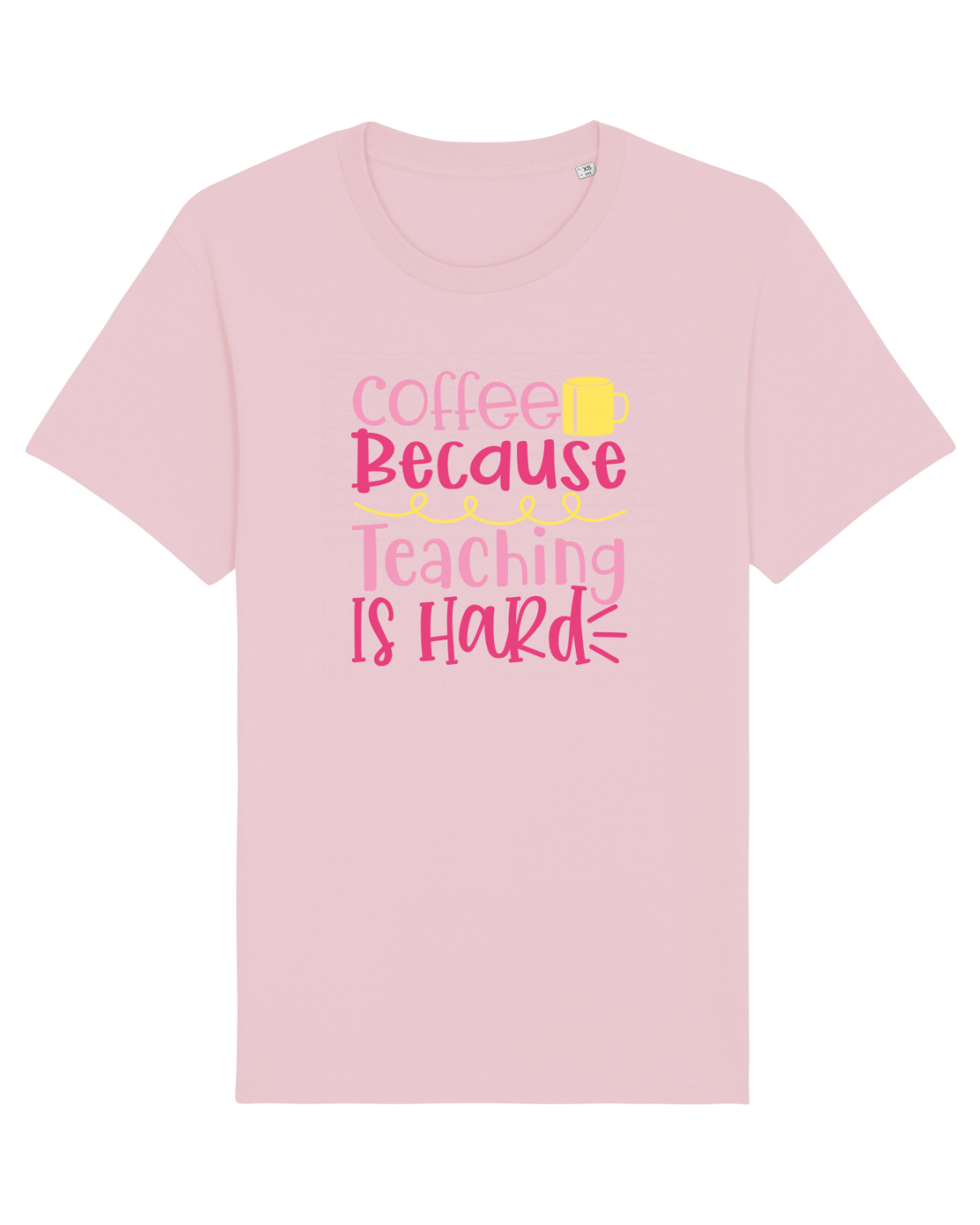 Tricou mânecă scurtă Unisex Rocker Cotton Pink