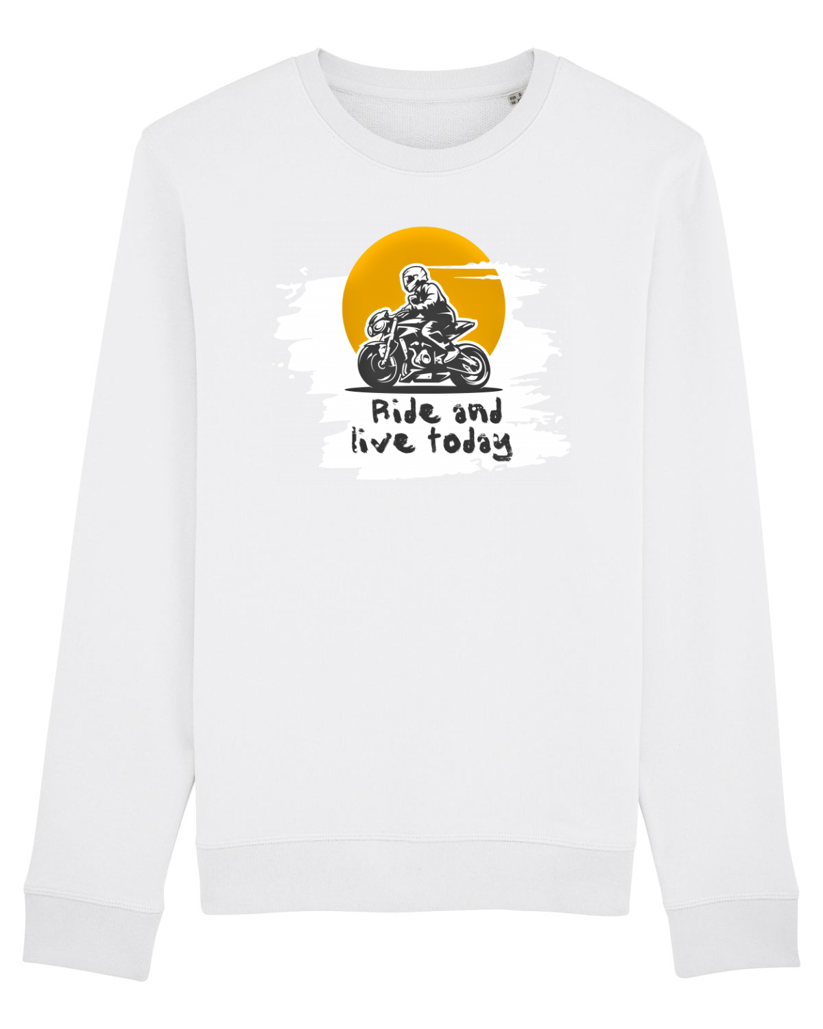 Bluză mânecă lungă Unisex Rise White