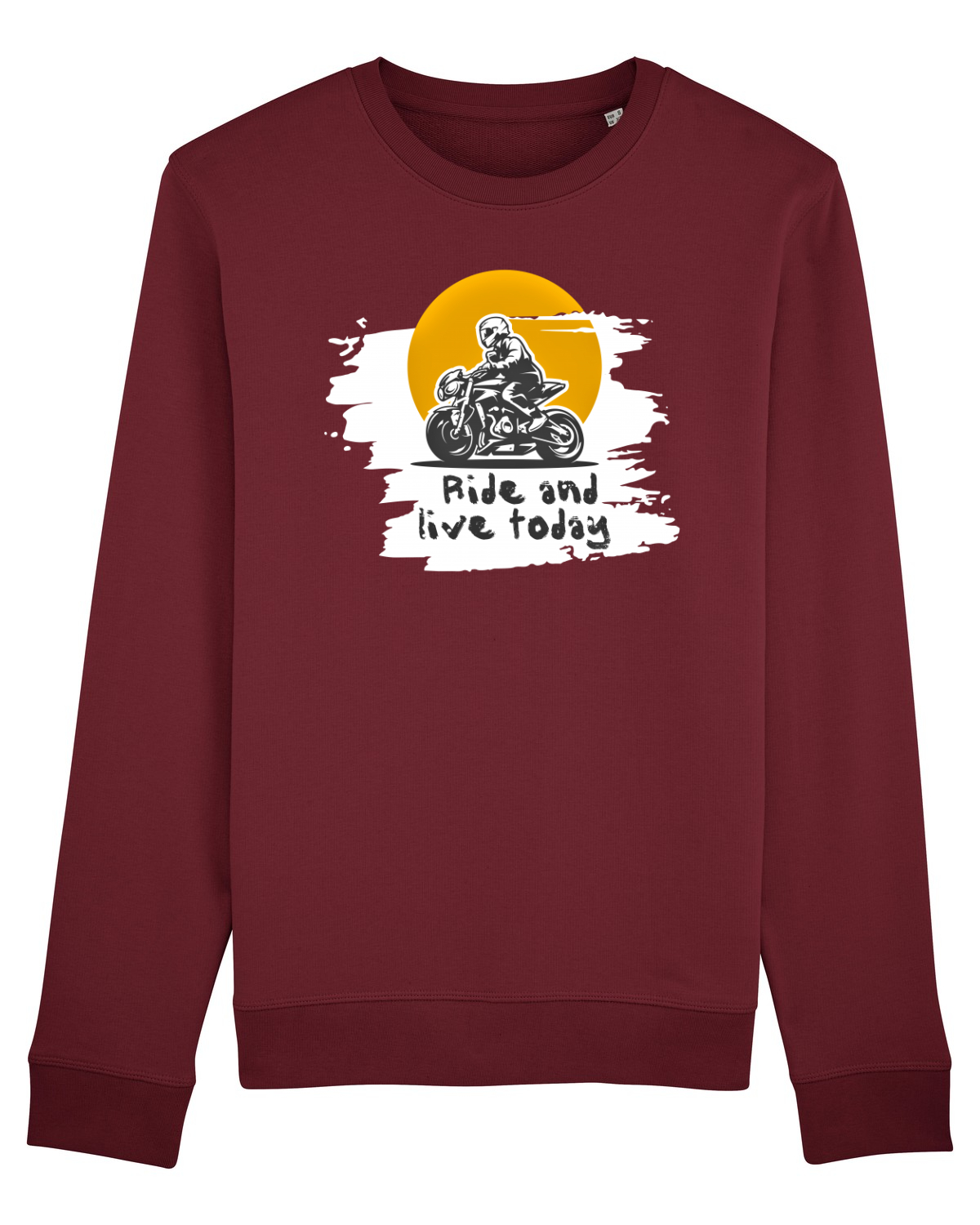 Bluză mânecă lungă Unisex Rise Burgundy