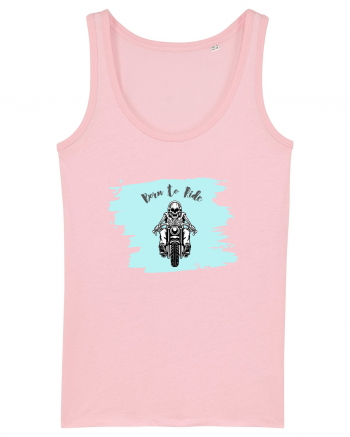 Motorcycle . Born To Ride Cotton Pink