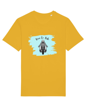 Motorcycle . Born To Ride Spectra Yellow