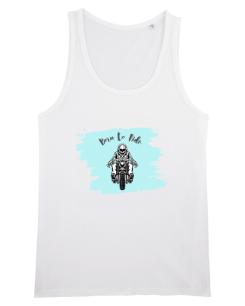 Motorcycle . Born To Ride White