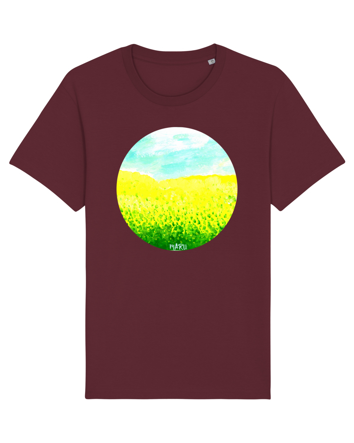 Tricou mânecă scurtă Unisex Rocker Burgundy