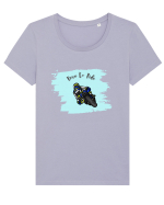 Motorcycle  Tricou mânecă scurtă guler larg fitted Damă Expresser