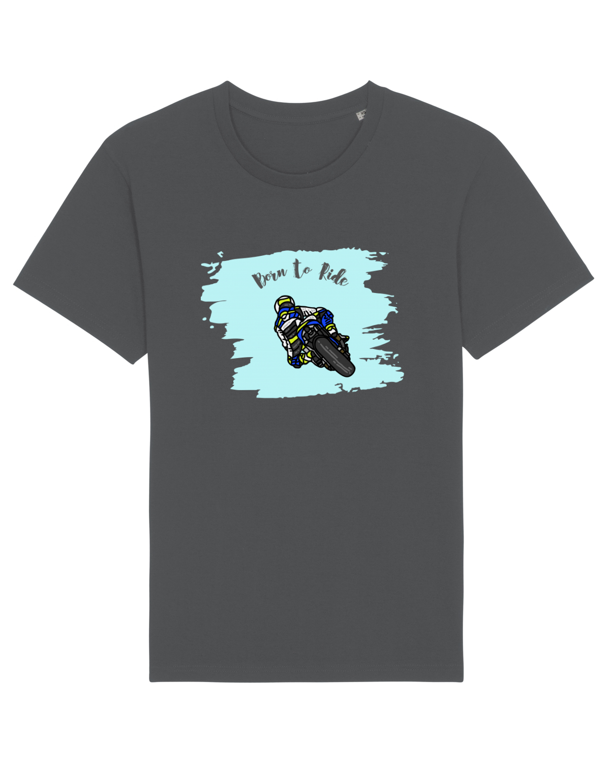 Tricou mânecă scurtă Unisex Rocker Anthracite