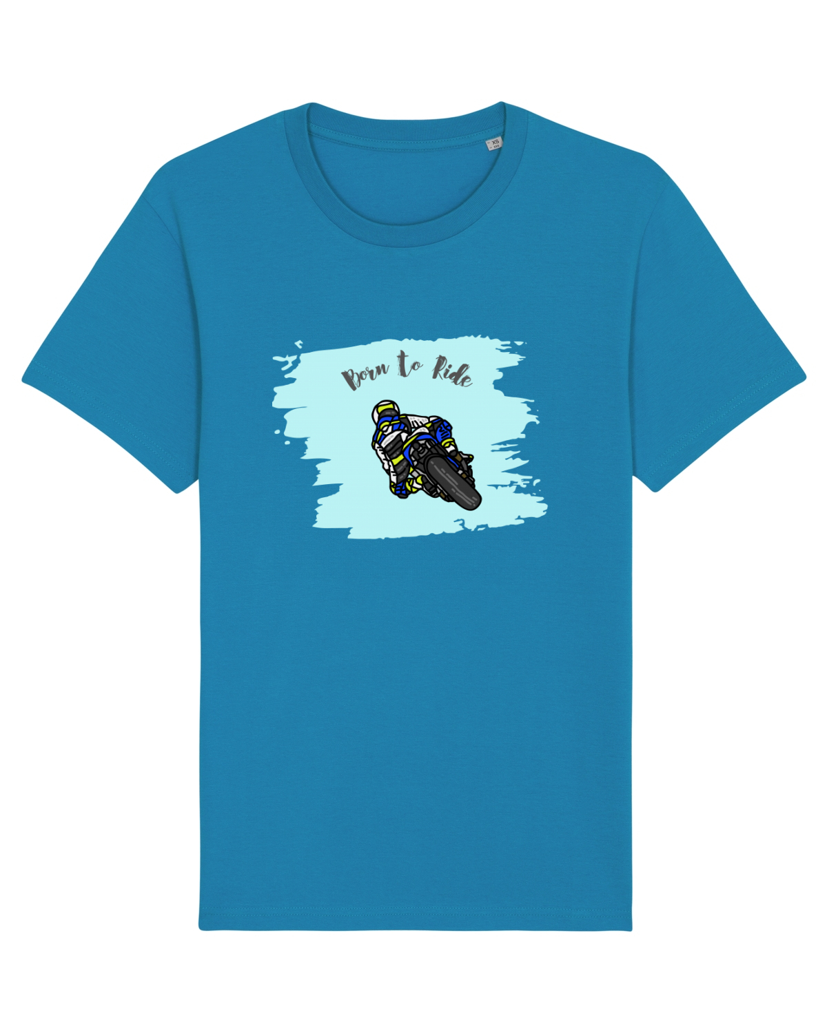 Tricou mânecă scurtă Unisex Rocker Azur