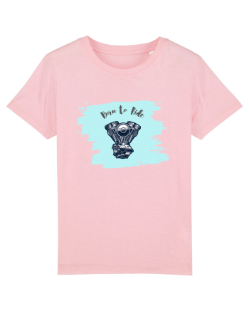 Motorcycle . Born To Ride Cotton Pink