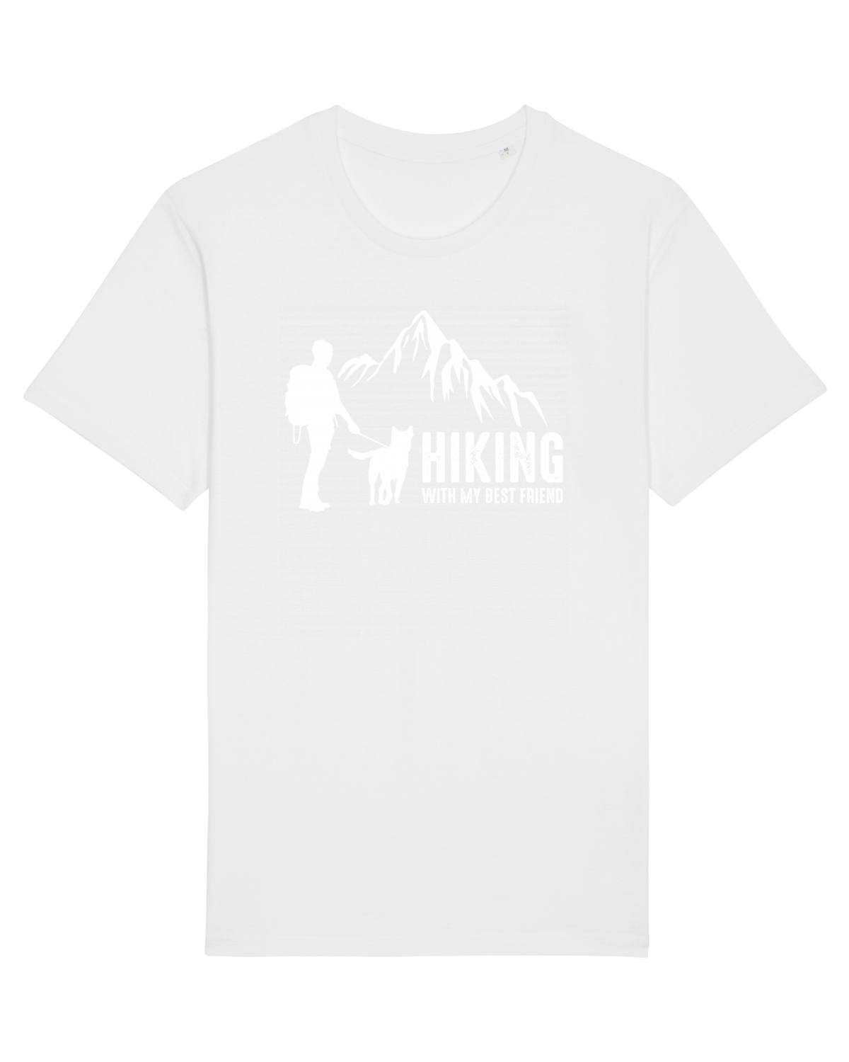 Tricou mânecă scurtă Unisex Rocker White