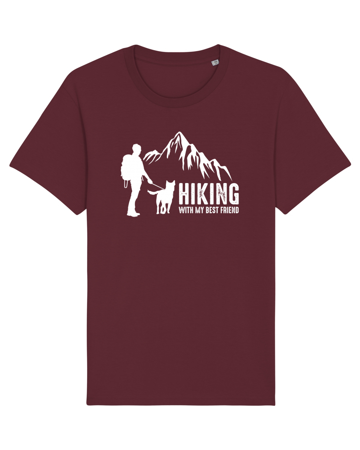 Tricou mânecă scurtă Unisex Rocker Burgundy