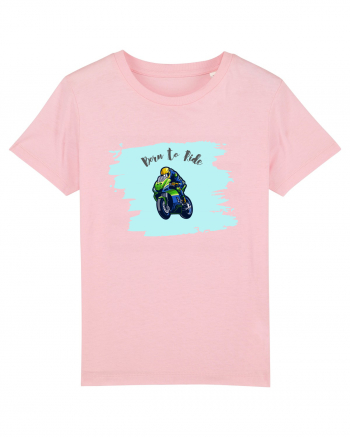 Motorcycle . Born To Ride Cotton Pink