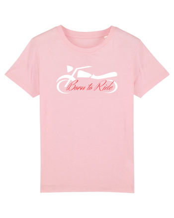 Motorcycle . Born To Ride Cotton Pink