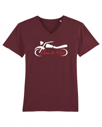 Motorcycle . Born To Ride Burgundy
