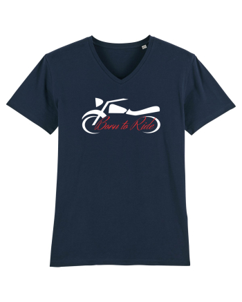 Motorcycle . Born To Ride French Navy