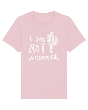 I Am Not A Hugger Cotton Pink