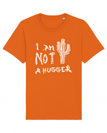 I Am Not A Hugger Bright Orange