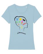 Summer mind Tricou mânecă scurtă guler larg fitted Damă Expresser