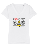 oPERE de artă Tricou mânecă scurtă guler V Damă Evoker