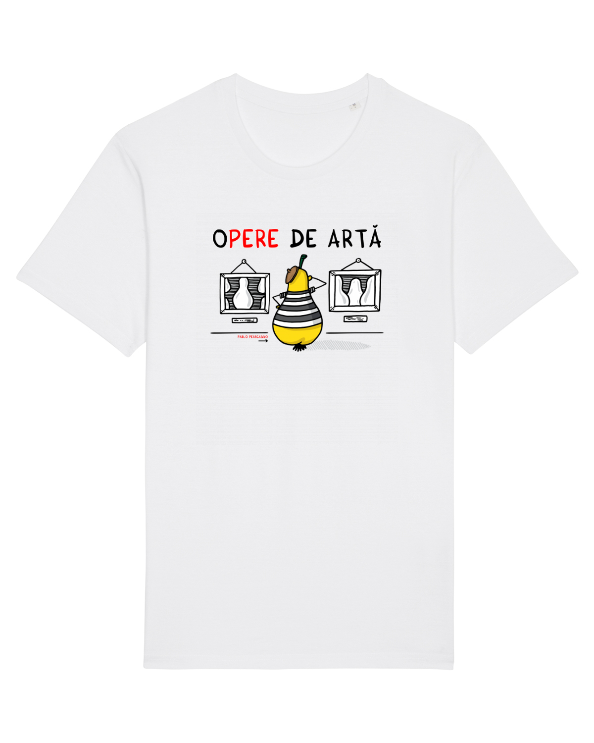 Tricou mânecă scurtă Unisex Rocker White