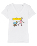M-a dus de nas Tricou mânecă scurtă guler V Damă Evoker
