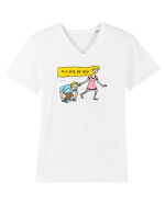 M-a dus de nas Tricou mânecă scurtă guler V Bărbat Presenter