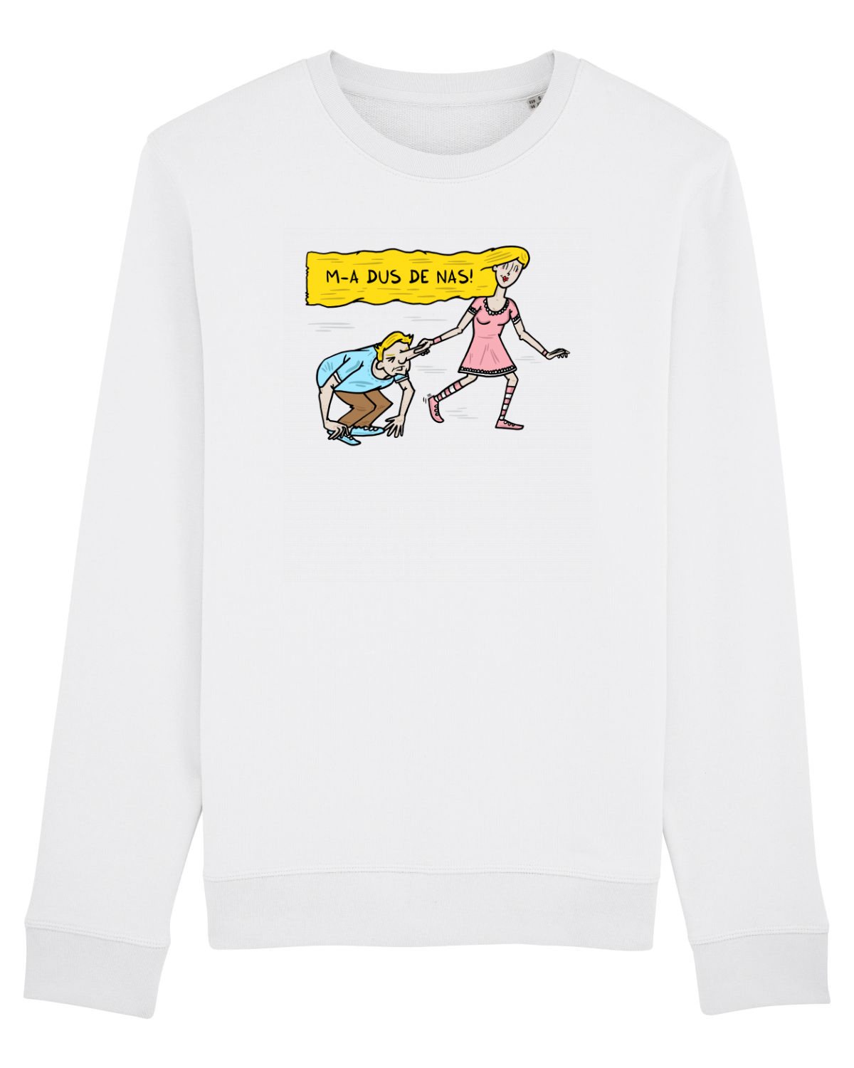 Bluză mânecă lungă Unisex Rise White